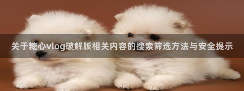 糖心在线:关于糖心vlog破解版相关内容的搜索筛选方法与安全提示